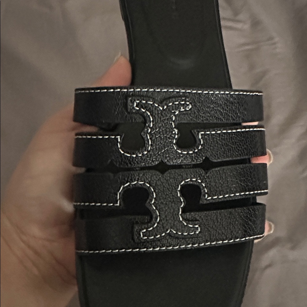 Tory Burch: Ines Cage Slide - Black (Sz 6) - Picture 7 of 9